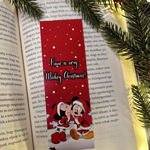 Mickey Christmas papír könyvjelző