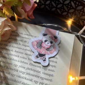 Balettos panda mágneses könyvjelző