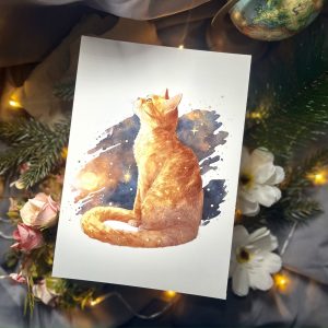 Vörös cica print