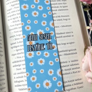 Amin sosem leszünk túl papír könyvjelző
