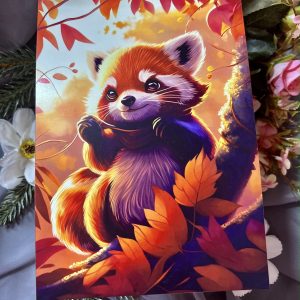 Vörös panda print