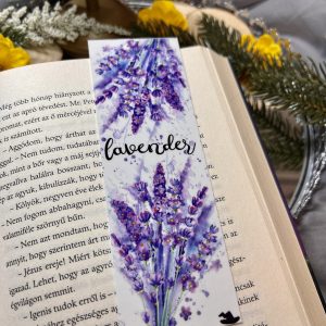 Lavender papír könyvjelző