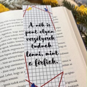 Jó kislányok kézikönyve gyilkossághoz papír könyvjelző