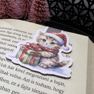 Cica mágneses könyvjelző