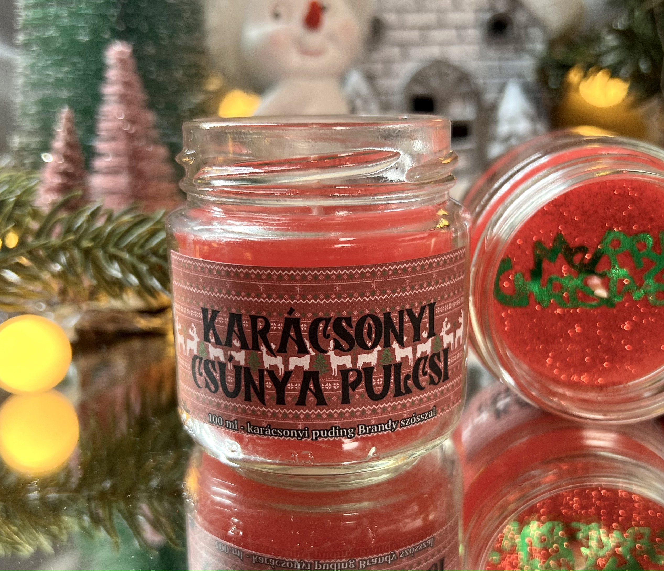 Karácsonyi csúnya pulcsi gyertya 2 Karácsonyi csúnya pulcsi gyertya - Image 2