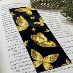 Golden butterfly papír könyvjelző