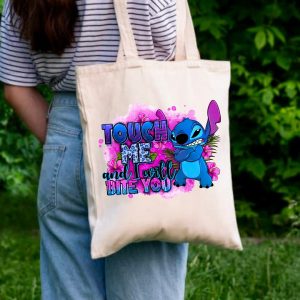 Stitch - Touch me and… vászontáska