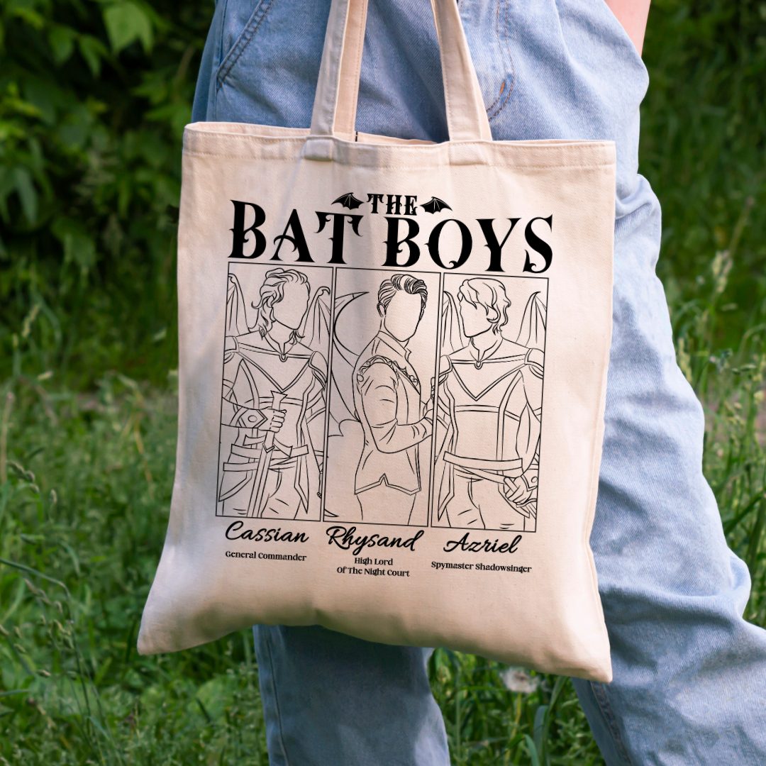 Bat Boys - Cassian, Rhysand, Azriel vászontáska 2 Bat Boys - Cassian, Rhysand, Azriel vászontáska - Image 2