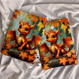 Baby dragon - orange könyvtok