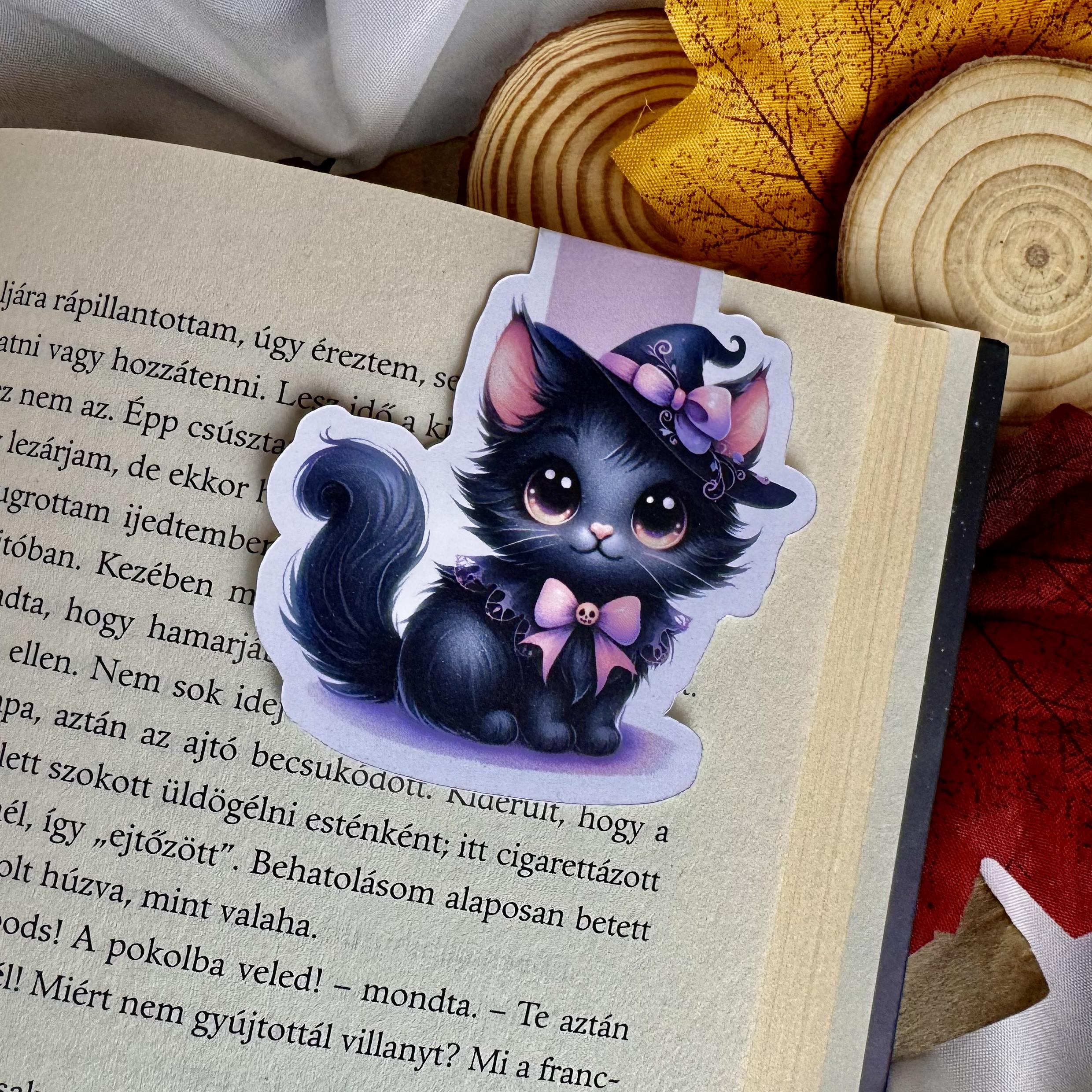 Witch cat mágneses könyvjelző 1 Witch cat mágneses könyvjelző