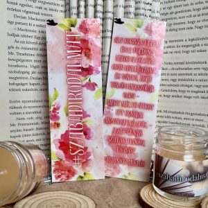 #szabadirodalmat - Oly korban éltem én… limitált kiadású papír könyvjelző