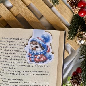 Karácsonyi süni mágneses könyvjelző
