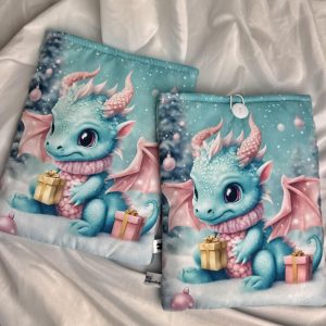 Winter Wonderland - pink dragon könyvtok