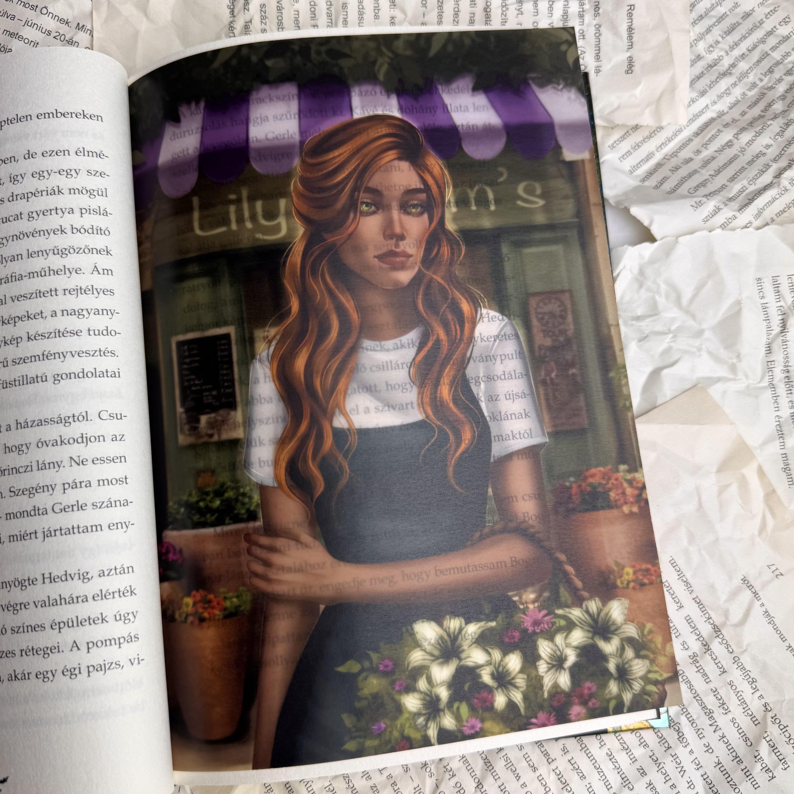 Lily Bloom page overlay - áttetsző print 1 Lily Bloom page overlay - áttetsző print