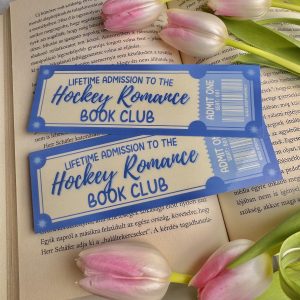 Hockey Romance Book Club papír könyvjelző