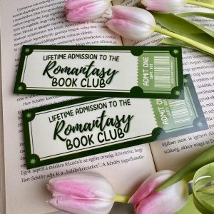 Romantasy Book Club papír könyvjelző