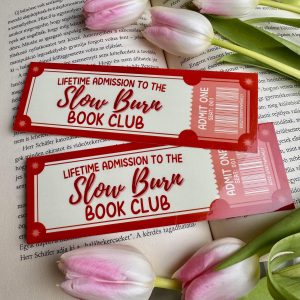 Slow Burn Book Club papír könyvjelző