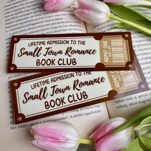 Small Town Romance Book Club papír könyvjelző