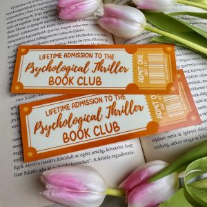Psychological Thriller Book Club papír könyvjelző