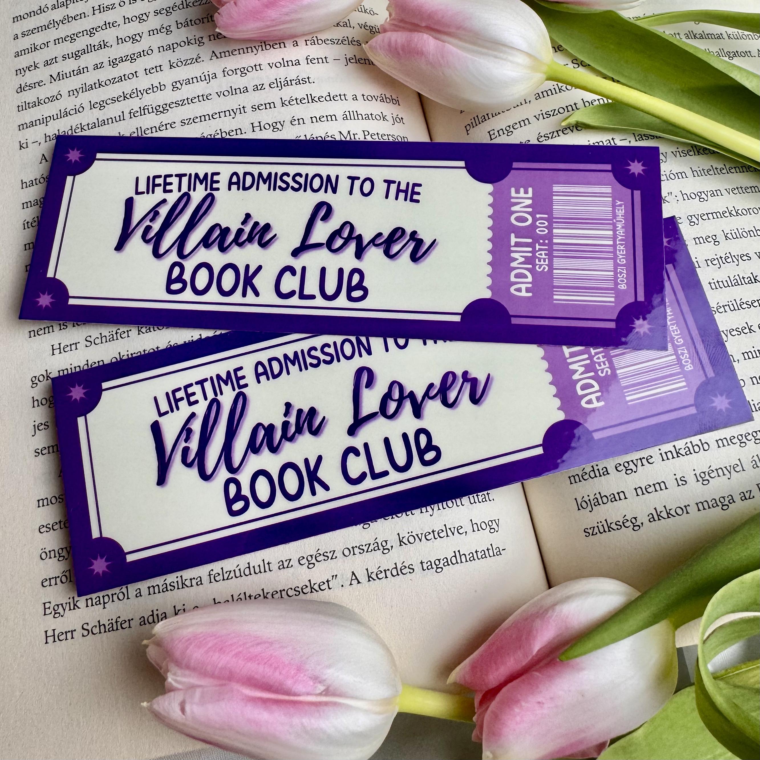 Villain Lover Book Club papír könyvjelző 1 Villain Lover Book Club papír könyvjelző
