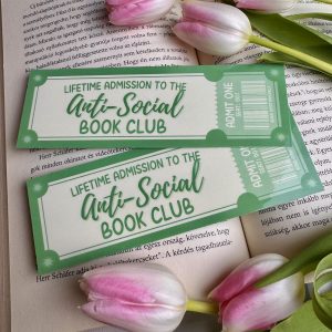 Anti-Social Book Club papír könyvjelző
