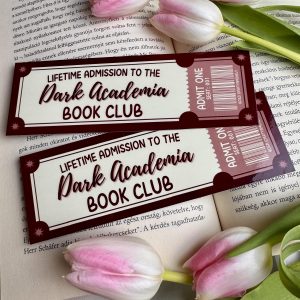 Dark Academia Book Club papír könyvjelző