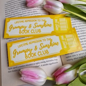 Grumpy & Sunshine Book Club papír könyvjelző