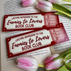 Enemies to Lovers Book Club papír könyvjelző