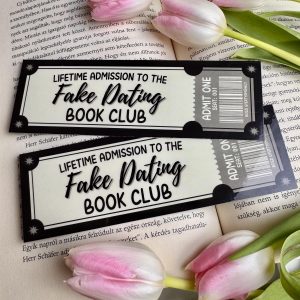 Fake Dating Book Club papír könyvjelző