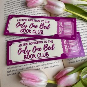 Only One Bed Book Club papír könyvjelző