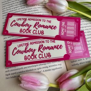 Cowboy Romance Book Club papír könyvjelző
