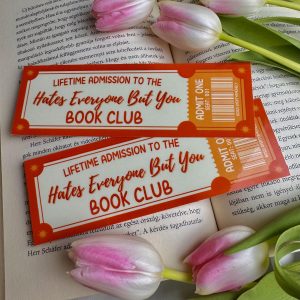 Hates Everyone But You Book Club papír könyvjelző