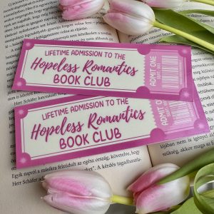 Hopeless Romantics Book Club papír könyvjelző