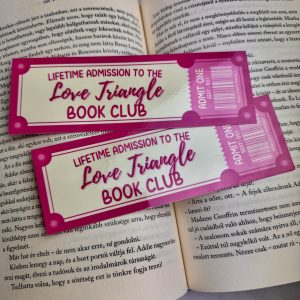 Love Triangle book club papír könyvjelző