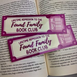 Found Family book club papír könyvjelző