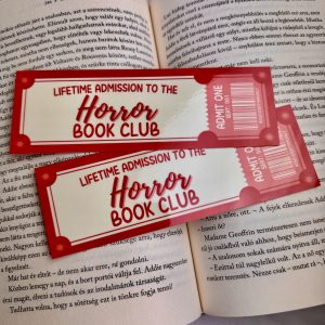 Horror book club papír könyvjelző