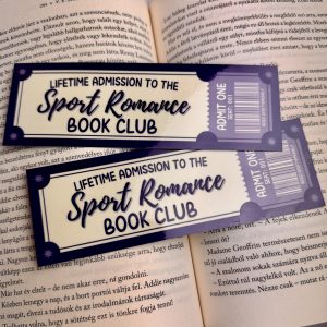 Sport Romance book club papír könyvjelző