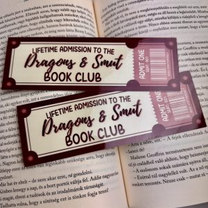 Dragons & Smut book club papír könyvjelző