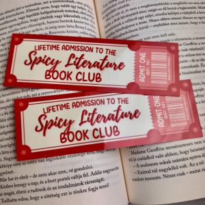 Spicy Literature book club papír könyvjelző