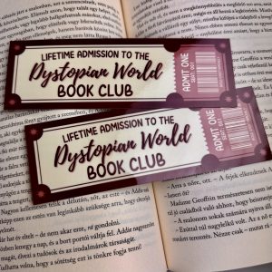 Dystopian World book club papír könyvjelző