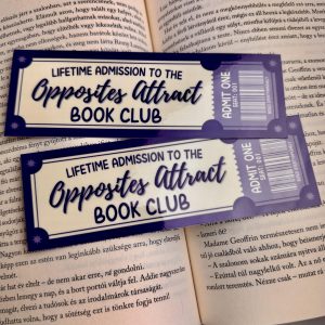 Opposites Attract book club papír könyvjelző