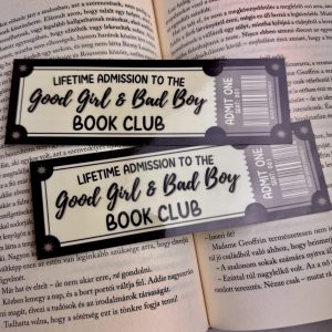 Good Girl & Bad Boy book club papír könyvjelző