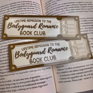 Bodyguard Romance book club papír könyvjelző