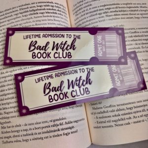 Bad Witch book club papír könyvjelző