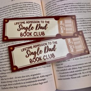 Single Dad book club papír könyvjelző