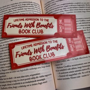Friends with Benefits book club papír könyvjelző