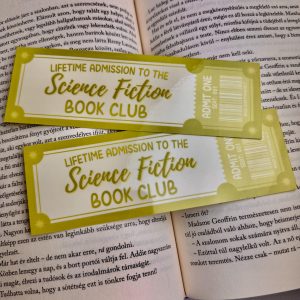 Science Fiction book club papír könyvjelző