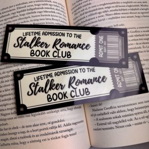 Stalker Romance book club papír könyvjelző