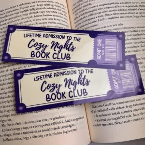 Cozy Nights book club papír könyvjelző