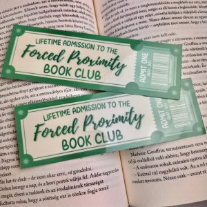 Forced Proximity book club papír könyvjelző
